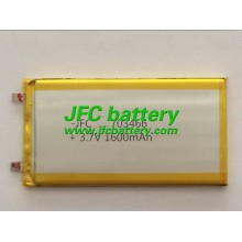 JFC 703466 3.7V 1600mAh Battery for infusion pump
