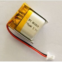 JFC 801818 3.7V 170mAh small lipo battery for smart digital watch