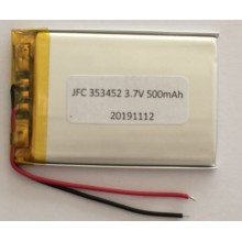  Li-polymer Battery JFC 303450 500mAh 3.7V for digital products