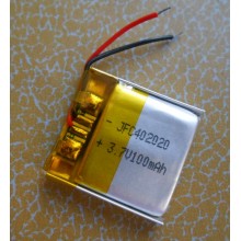 polymer li ion battery JFC 402023 125mAh ,lithium polymer cell